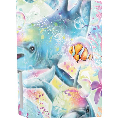Pastel Dolphins by Sheena Pike PS5 Bundle Skin