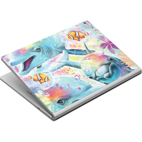 Pastel Dolphins by Sheena Pike Surface Book Skin