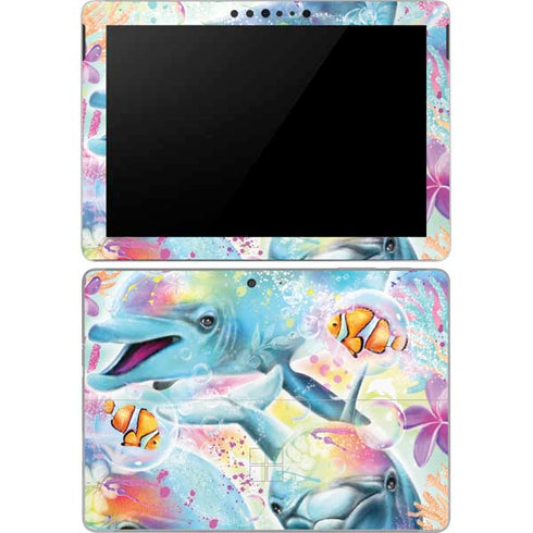 Pastel Dolphins by Sheena Pike Surface Go Skin