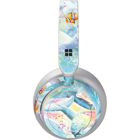 Pastel Dolphins by Sheena Pike Surface Headphones Skin