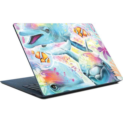 Pastel Dolphins by Sheena Pike Surface Laptop Skin