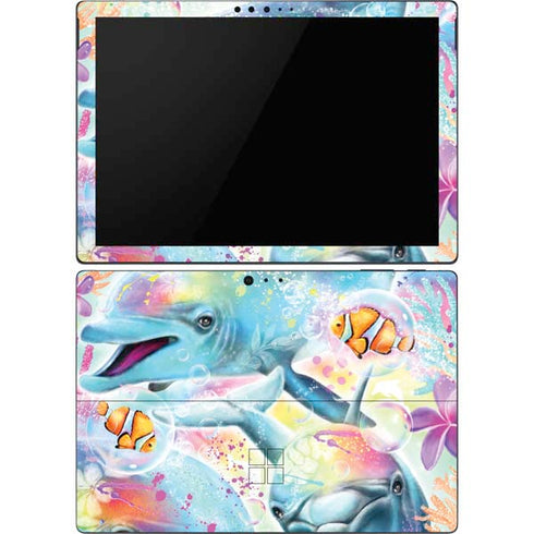 Pastel Dolphins by Sheena Pike Surface Pro 6 Skin