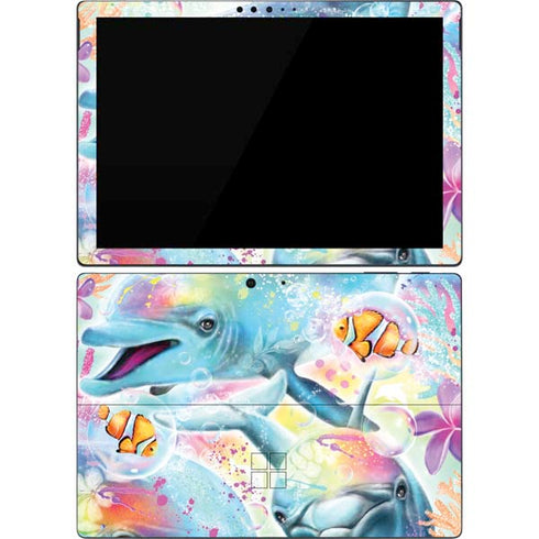 Pastel Dolphins by Sheena Pike Surface Pro 7 Skin