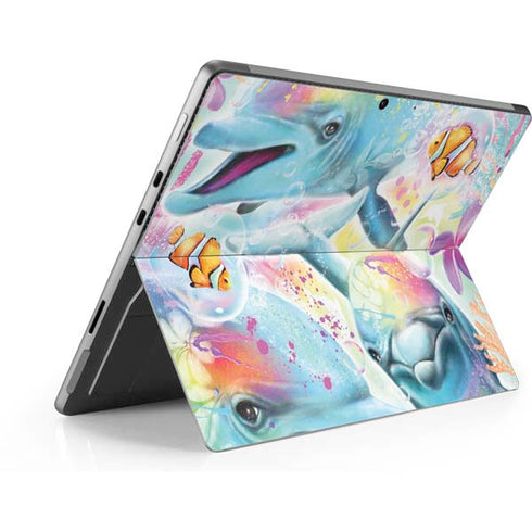 Pastel Dolphins by Sheena Pike Surface Pro 9 Skin