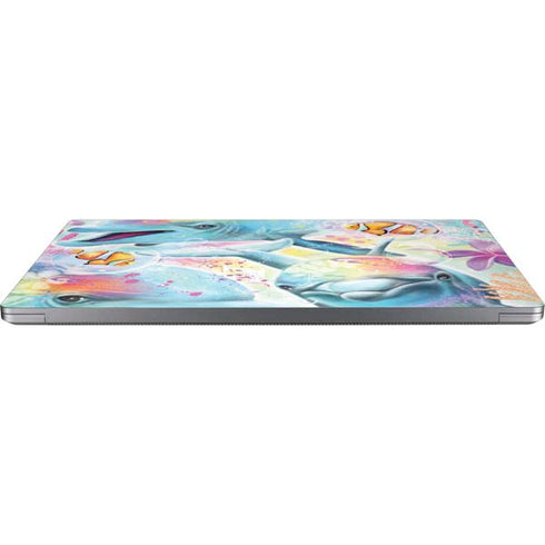 Pastel Dolphins by Sheena Pike Universal Laptop 13in (10.6 x 7.6in) Skin