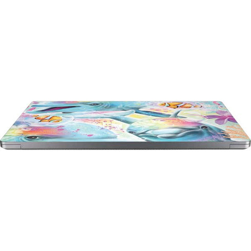 Pastel Dolphins by Sheena Pike Universal Laptop 18in (14.6 x 10.6in) Skin