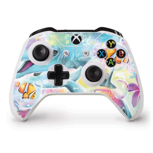 Pastel Dolphins by Sheena Pike Xbox One S Controller Skin