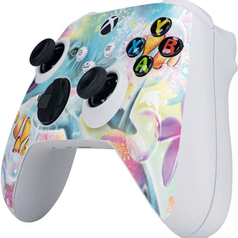 Pastel Dolphins by Sheena Pike Xbox Series S Controller Skin