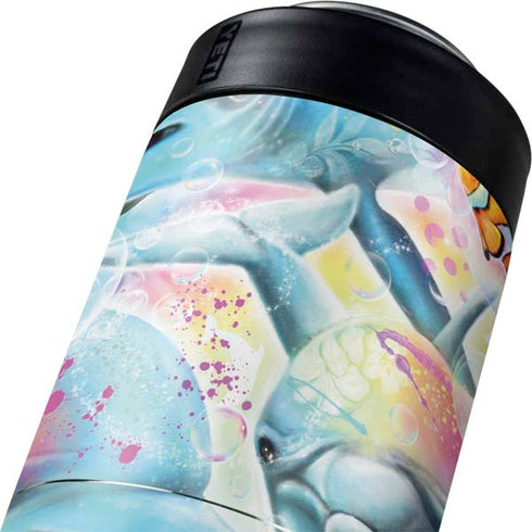Pastel Dolphins by Sheena Pike Yeti Colster Can Insulator Skin