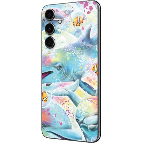 Pastel Dolphins by Sheena Pike Galaxy S23 FE Skin