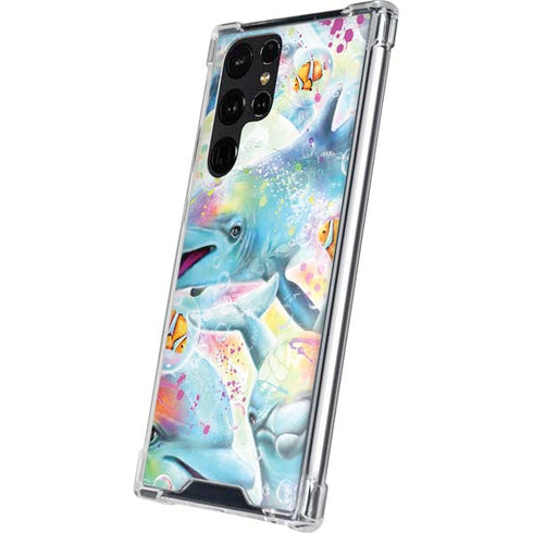 Pastel Dolphins by Sheena Pike Galaxy S24 Ultra Clear Case