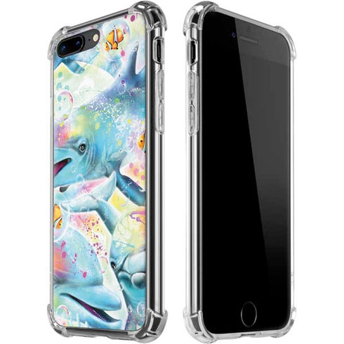 Pastel Dolphins by Sheena Pike iPhone 7/8 Plus Clear Case