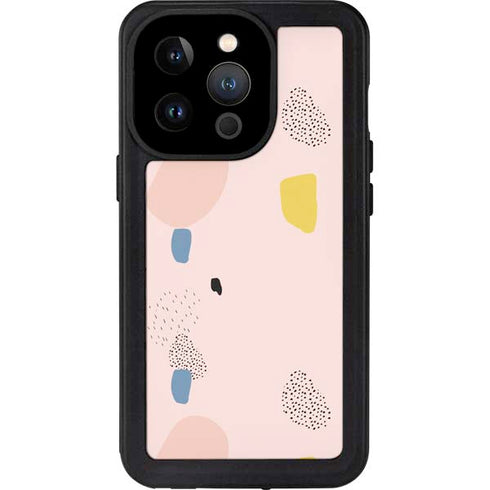 Pastel Polka Dot iPhone 14 Pro Waterproof Case