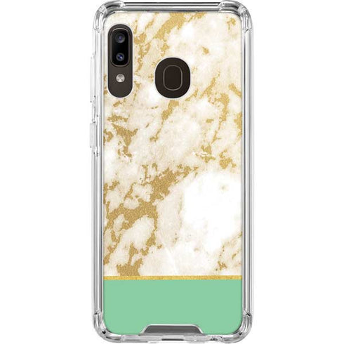 Pastel Marble Galaxy A30 Clear Case