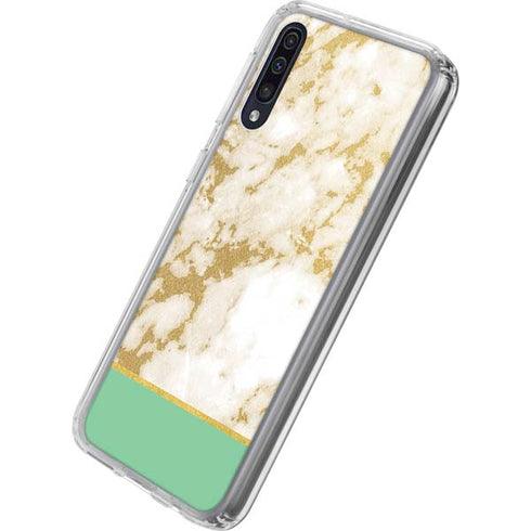 Pastel Marble Galaxy A50 Clear Case