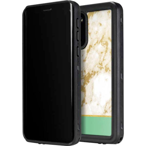 Pastel Marble Galaxy S20 Plus Waterproof Case