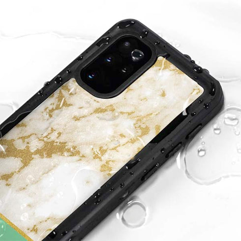 Pastel Marble Galaxy S20 Plus Waterproof Case