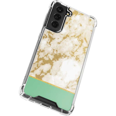 Pastel Marble Galaxy S21 FE Clear Case