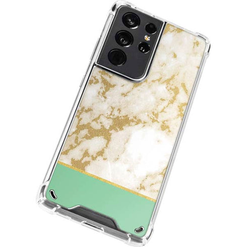 Pastel Marble Galaxy S21 Ultra 5G Clear Case