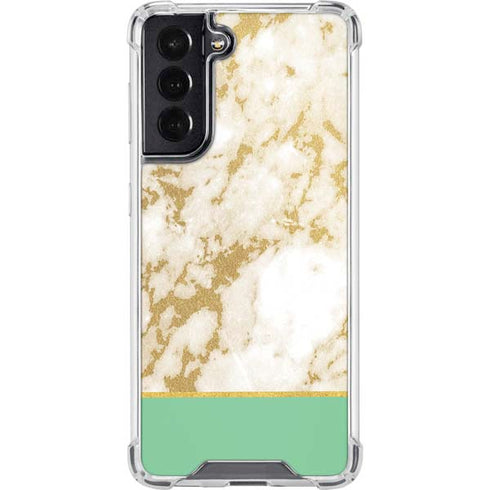 Pastel Marble Galaxy S22 Clear Case