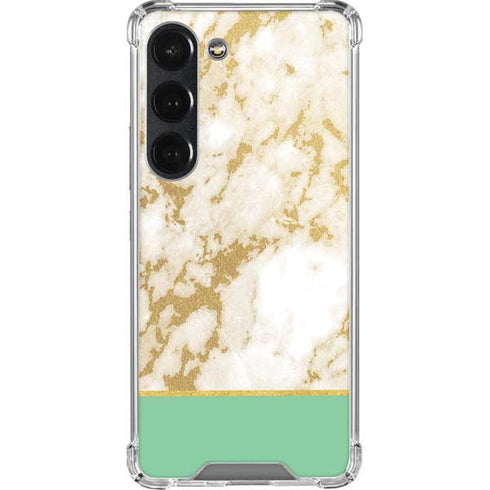 Pastel Marble Galaxy S23 Clear Case