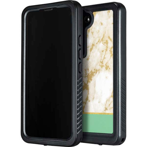 Pastel Marble Galaxy S23 Plus Waterproof Case