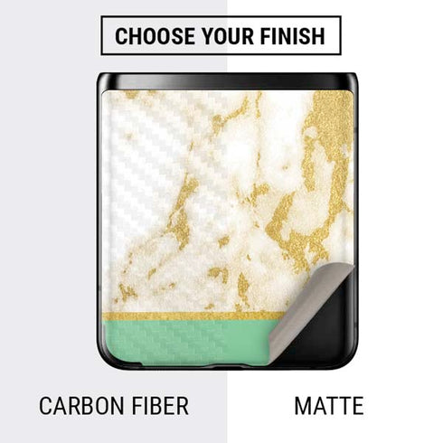 Pastel Marble Galaxy Z Flip Skin