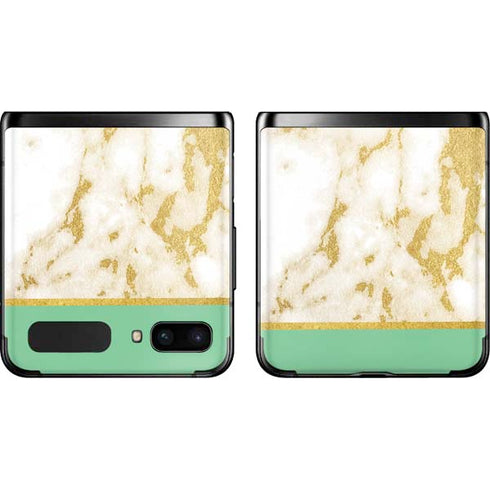 Pastel Marble Galaxy Z Flip Skin