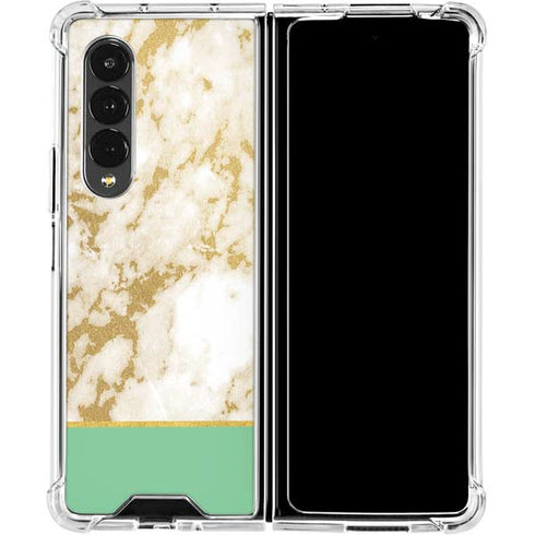 Pastel Marble Galaxy Z Fold4 5G Clear Case