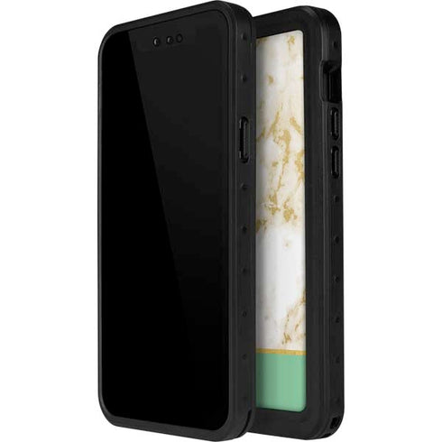 Pastel Marble iPhone 14 Pro Max Waterproof Case