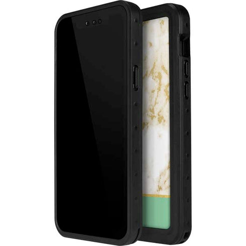 Pastel Marble iPhone 14 Pro Waterproof Case