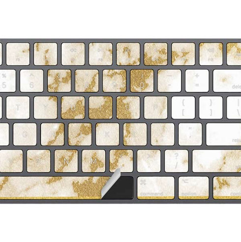 Pastel Marble Magic Keyboard with Numeric Keypad Skin
