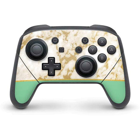 Pastel Marble Nintendo Switch Pro Controller Skin