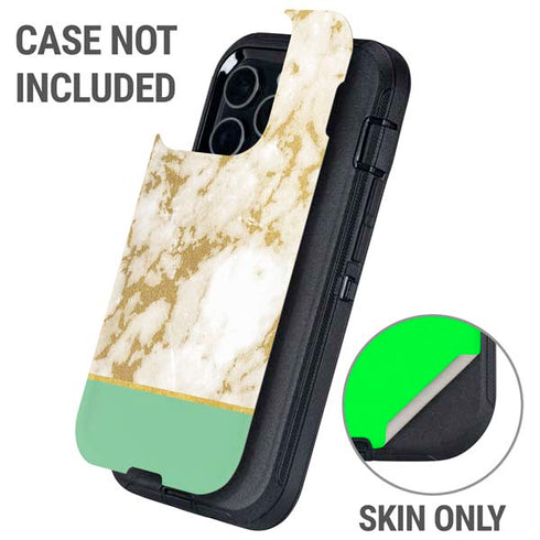Pastel Marble Otterbox Defender iPhone Skin