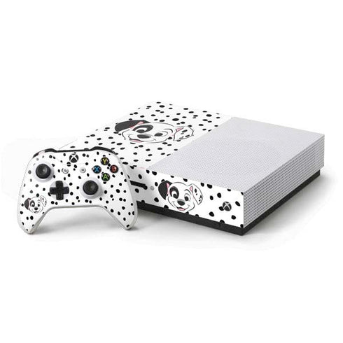 Disney 101 Dalmatians Patch Portrait Xbox One S Console and Controller Bundle Skin