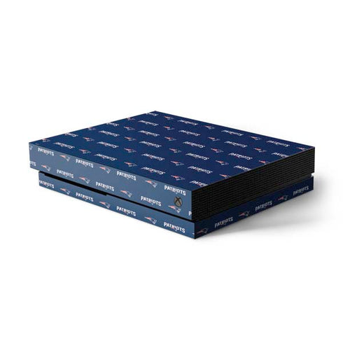 NFL New England Patriots Blitz Series Xbox One X Console Skin