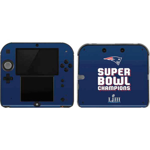 NFL Patriots Super Bowl LIII Champions Nintendo 2DS Skin