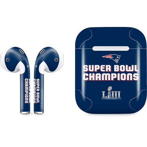 NFL Patriots Super Bowl LIII Champions Apple AirPods Skin