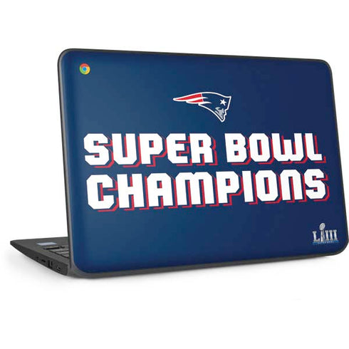 NFL Patriots Super Bowl LIII Champions HP Chromebook Skin