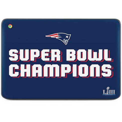 NFL Patriots Super Bowl LIII Champions HP Chromebook Skin