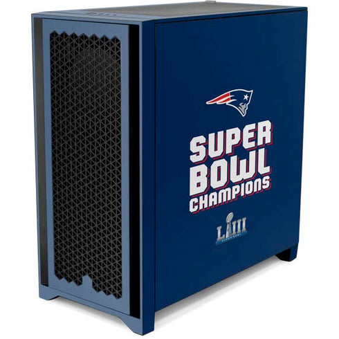 NFL Patriots Super Bowl LIII Champions Corsair 4000D Tempered Glass Mid-Tower ATX Case Skin
