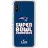 NFL Patriots Super Bowl LIII Champions Galaxy A10e Clear Case