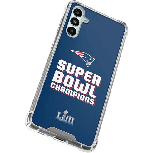 NFL Patriots Super Bowl LIII Champions Galaxy A14 5G Clear Case