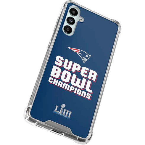 NFL Patriots Super Bowl LIII Champions Galaxy A15 5G Clear Case