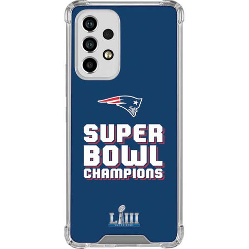 NFL Patriots Super Bowl LIII Champions Galaxy A33 5G Clear Case
