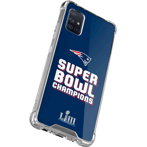 NFL Patriots Super Bowl LIII Champions Galaxy A51 5G Clear Case