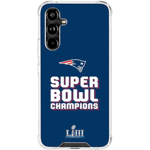 NFL Patriots Super Bowl LIII Champions Galaxy A54 5G Clear Case