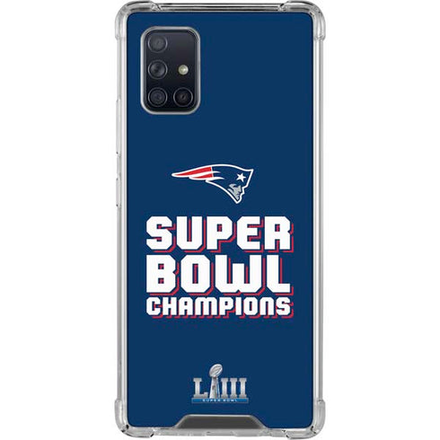 NFL Patriots Super Bowl LIII Champions Galaxy A71 5G Clear Case
