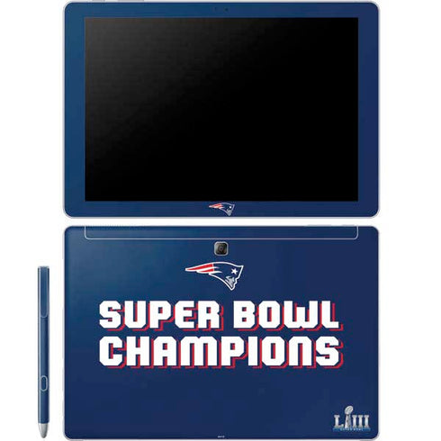 NFL Patriots Super Bowl LIII Champions Galaxy Book 12in Skin