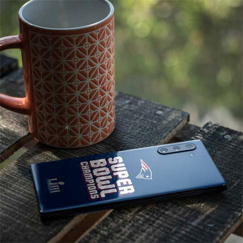 NFL Patriots Super Bowl LIII Champions Galaxy Note 10 Skin